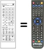 Replacement remote control Hitachi CPT2528VT