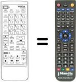 Télécommande équivalente Hitachi CL2146TAN
