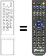 Télécommande équivalente Sharp CT-9399