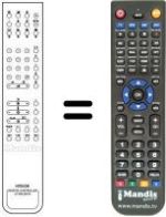 Télécommande équivalente Hitachi CPT2870