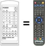 Replacement remote control Pioneer SV2803