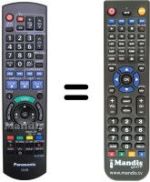Replacement remote control REMCON206