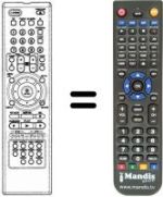Télécommande équivalente REMCON622