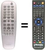 Replacement remote control REMCON498