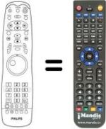 Replacement remote control Radiola REMCON1193