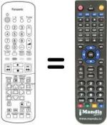Replacement remote control Panasonic EUR51922