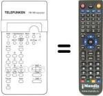 Télécommande équivalente Telefunken A320S