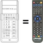 Télécommande équivalente Telefunken A440V