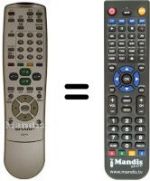 Télécommande équivalente Sharp LC22AD1E