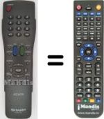Télécommande équivalente Sharp LC-20S5U