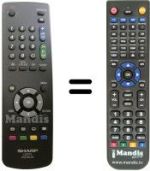 Télécommande équivalente GA544WJSA
