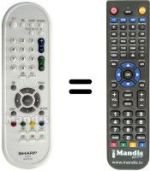 Télécommande équivalente GA607WJSB