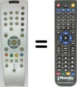 Télécommande équivalente TP 120 C