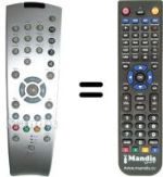 Télécommande équivalente TP 140 C