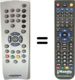 Télécommande équivalente Grundig SE4572TOP
