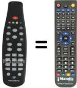 Télécommande équivalente Grundig 759909010100