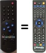 Télécommande équivalente Grundig TP 715