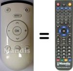 Télécommande équivalente Grundig 720117145400