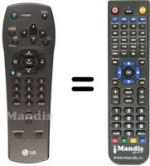 Replacement remote control LG BC451P