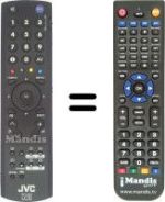 Télécommande équivalente JVC LT-19DB9BU