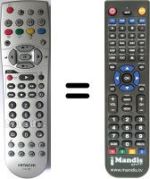Télécommande équivalente Hitachi 37LD8600