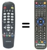 Télécommande équivalente Hitachi X100062