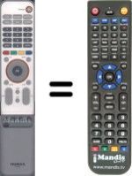Télécommande équivalente Humax LDE-HD40S
