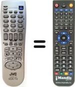 Replacement remote control JVC HR-J780EU