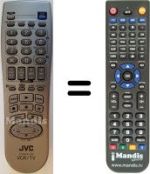 Replacement remote control JVC HR-J272EV
