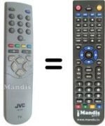 Mando a distancia equivalente JVC RM-C541C
