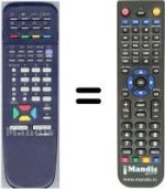 Télécommande équivalente RM-C663