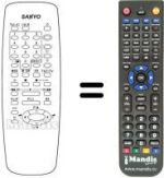Télécommande équivalente Sanyo 25DN3P