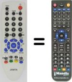 Télécommande équivalente Sanyo CE14A3
