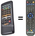 Mando a distancia equivalente Sanyo C14EH85