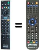 Mando a distancia equivalente Sony KDL-26P300H