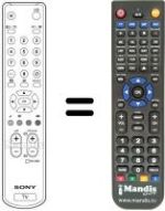 Mando a distancia equivalente Sony KV-32DX20U
