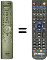 Mando a distancia equivalente Sony KV-32FQ80