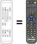 Replacement remote control Radiola REMCON012