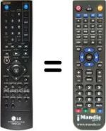Replacement remote control LG DR389