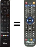 Mando a distancia equivalente LG 32LG4000-ZA