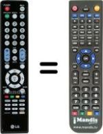 Replacement remote control LG 55SL8500