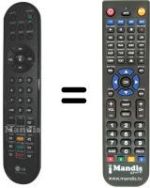 Replacement remote control LG 6710T00003L