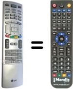 Télécommande équivalente LG 6710V00138P