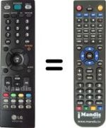 Mando a distancia equivalente LG M237WD
