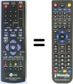 Télécommande équivalente LG BD650