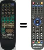 Télécommande équivalente JVC HR-J648