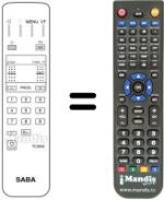 Replacement remote control REMCON1217