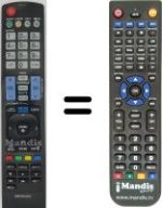 Replacement remote control LG 26LK330
