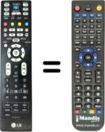Replacement remote control LG 42LC45-ZA.AEUVUG