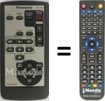 Mando a distancia equivalente Panasonic TX-P42C10E